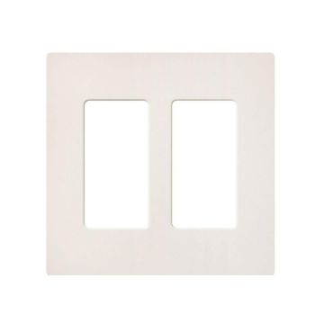 Picture of Lutron Claro 2-Gang Satin Wall Plate (biscuit)