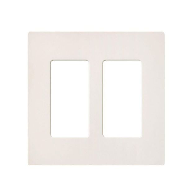 Picture of Lutron Claro 2-Gang Satin Wall Plate (biscuit)