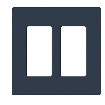 Picture of Lutron Claro 2-Gang Satin Wall Plate (deep sea)
