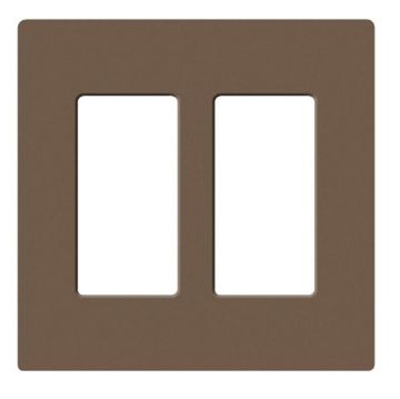 Picture of Lutron Claro 2-Gang Satin Wall Plate (espresso)