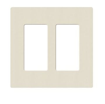 Picture of Lutron Claro 2-Gang Satin Wall Plate (pumice)