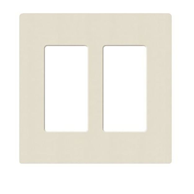Picture of Lutron Claro 2-Gang Satin Wall Plate (pumice)