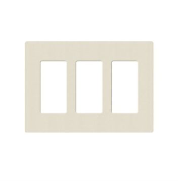 Picture of Lutron Claro 3-Gang Satin Wall Plate (pumice)