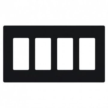 Picture of Lutron Claro 4-Gang Satin Wall Plate (Midnight)