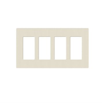 Picture of Lutron Claro 4-Gang Satin Color Wall Plate (pumice)