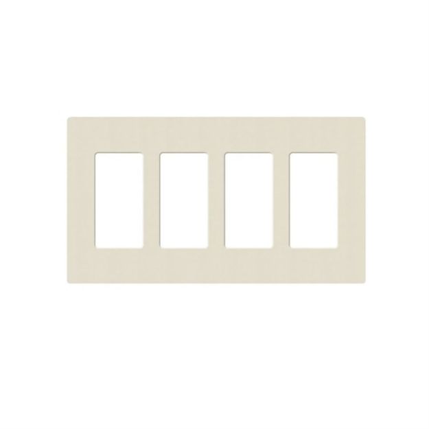 Picture of Lutron Claro 4-Gang Satin Color Wall Plate (pumice)
