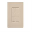 Picture of Lutron Claro 6-Port Frame w/blanks (Taupe)