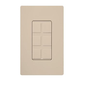 Picture of Lutron Claro 6-Port Frame w/blanks (Taupe)