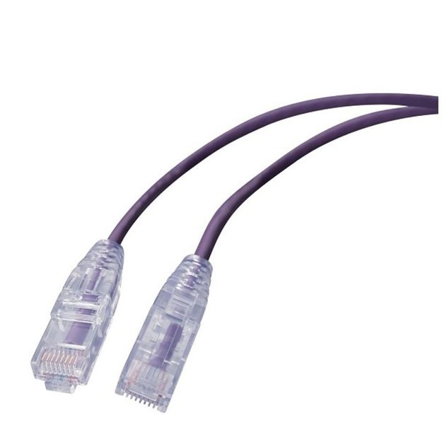 Picture of Vanco Ethernet Patch Cable Super Slim Cat 6 10' (Purple)