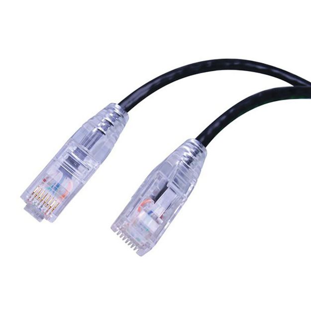 Picture of Vanco Ethernet Patch Cable Super Slim Cat 6 3' (Black)