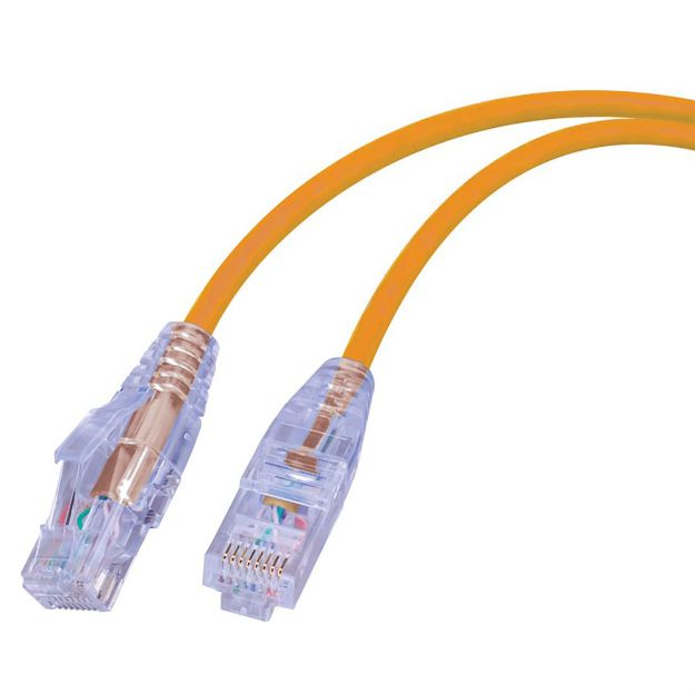 Picture of Vanco Ethernet Patch Cable Super Slim Cat 6 6" (Orange)