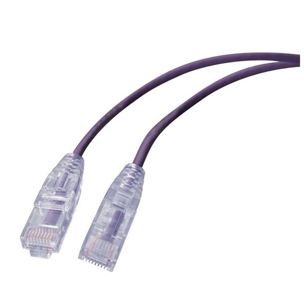 Picture of Vanco Ethernet Patch Cable Super Slim Cat 6 7' (Purple)