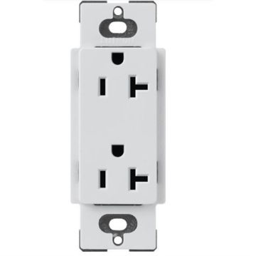 Picture of Lutron Satin Color 20A Duplex Receptacle (mist)