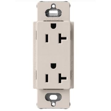 Picture of Lutron Satin Color 20A Duplex Receptacle (taupe)