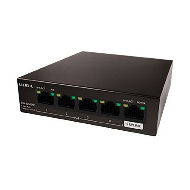Picture of Luxul 4 Port Unmanaged POE+ Switch