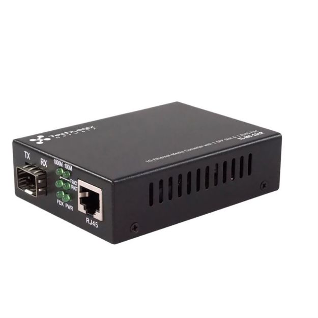 Picture of Techlogix 1G Ethernet Media Converter with 1 SFP Slot & 1 RJ45 Port