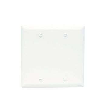 Picture of On-Q 2-Gang Blank Solid Wall Plate (white)