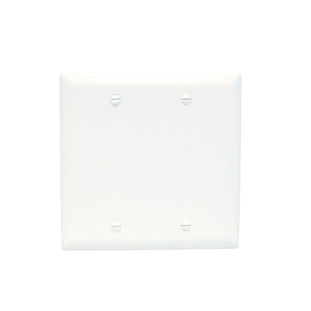 Picture of On-Q 2-Gang Blank Solid Wall Plate (white)