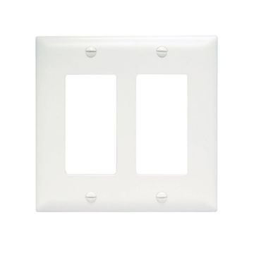Picture of On-Q 2-Gang Decorator Wall Plate (white)