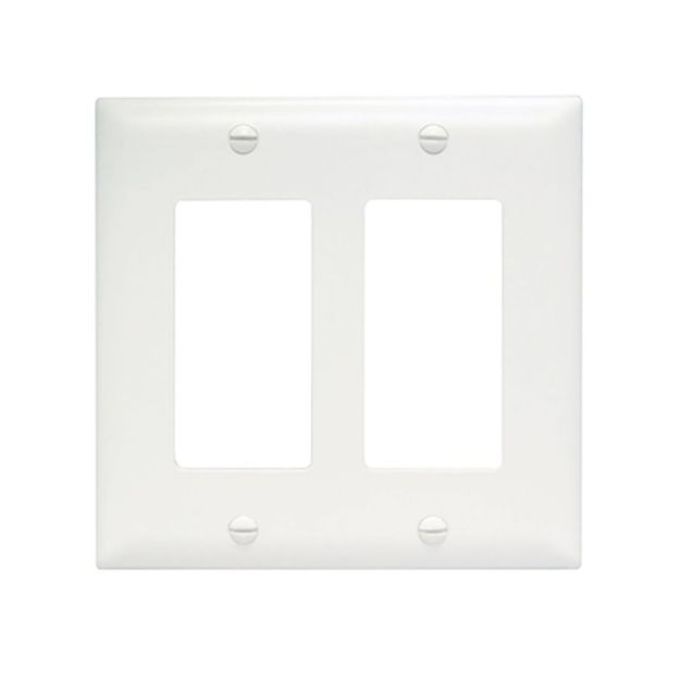 Picture of On-Q 2-Gang Decorator Wall Plate (white)