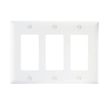 Picture of On-Q 3-Gang Decorator Wall Plate (white)