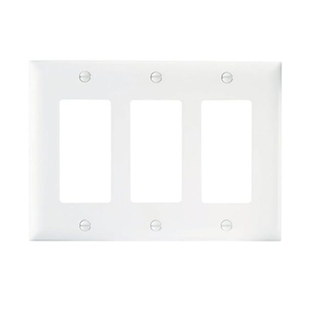 Picture of On-Q 3-Gang Decorator Wall Plate (white)