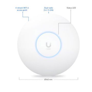 Picture of U6+-US UniFi WiFi6 2x2 compact PoE access point