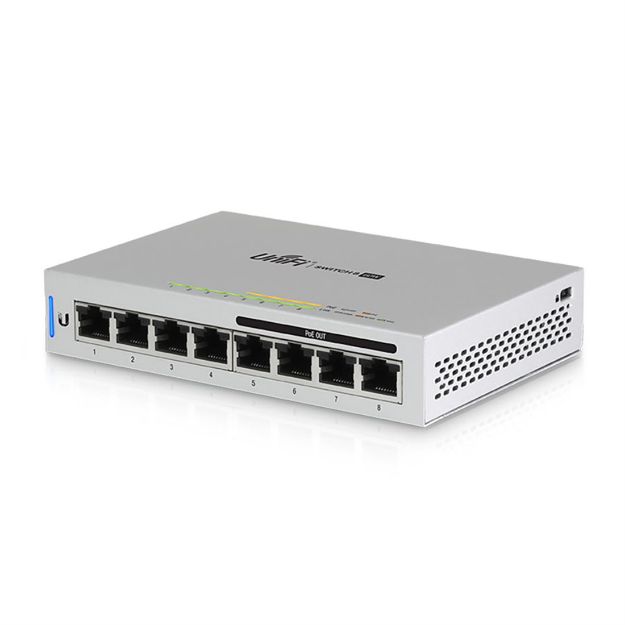Picture of US-8-60W-5: 8-Port Managed GbE Sw, 60W, 5-pk