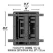 Picture of Sanus In-Wall Full Motion TV Mount 42"-85"