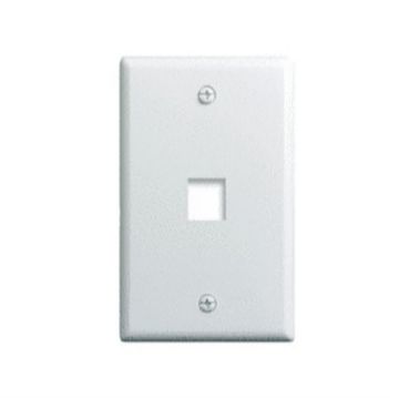 Picture of On-Q Single-Gang 1 Port Wall Plate (white, 25 pk)