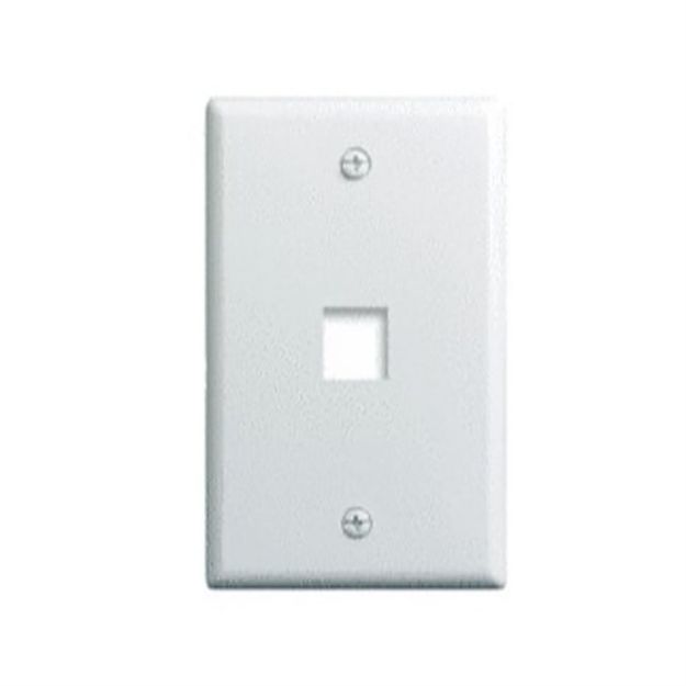 Picture of On-Q Single-Gang 1 Port Wall Plate (white, 25 pk)