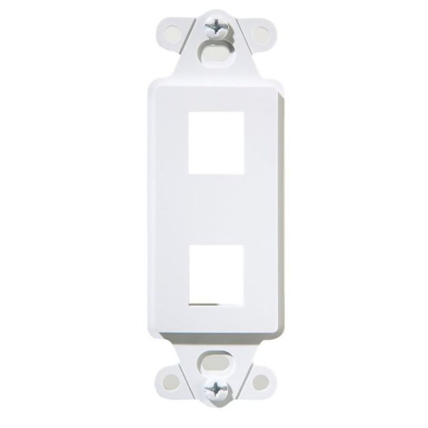Picture of On Q DECOR OUTLET STRAP 2 PORT WH (M10)