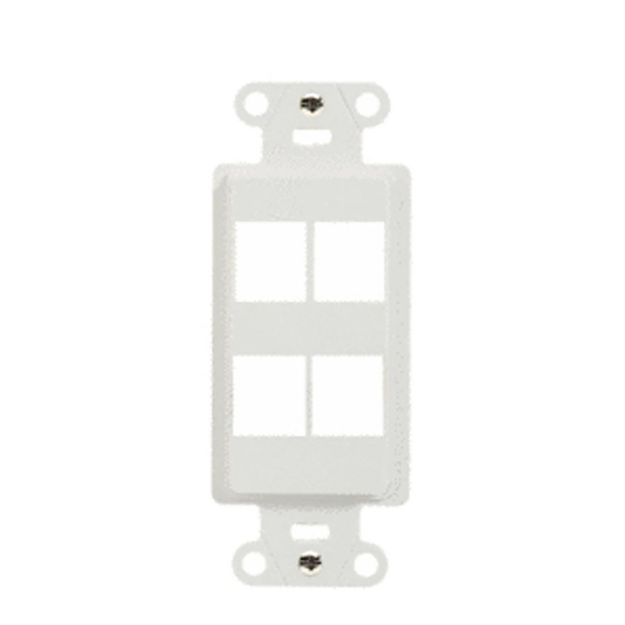 Picture of On-Q 4 Port Decorator Outlet Strap (white)