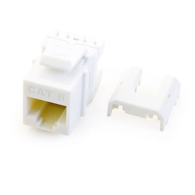 Picture of On-Q QuickConnect Cat 6 RJ45 Keystone Insert (white, 50 pk)
