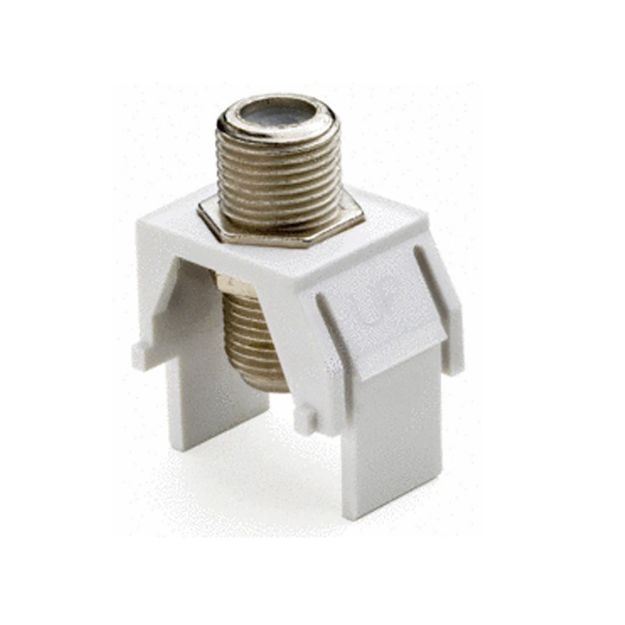 Picture of On-Q 1GHz F-Connector Keystone Insert (white, 10 pk)