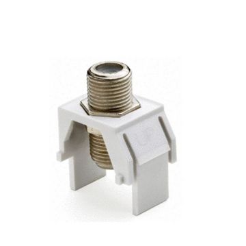 Picture of On-Q 1GHz F-Connector Keystone Insert (white)