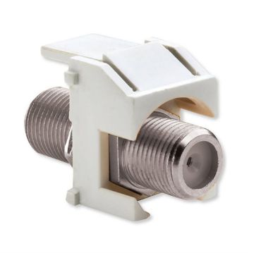 Picture of On-Q 3GHz Recessed F-Connector Keystone Insert (white, 50 pk