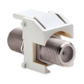 Picture of On-Q 3GHz Recessed F-Connector Keystone Insert (white)