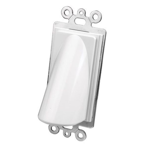 Picture of Vanco Bulk Cable Wall Plates- Single Decor (White)