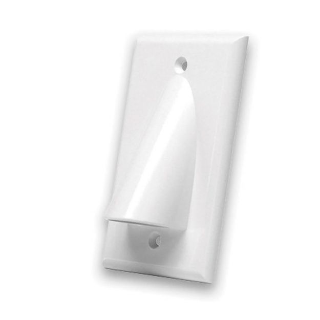 Picture of Vanco Bulk Cable Wall Plates- Single (White)