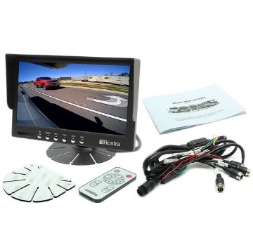 Picture of Rostra 7” Quad Input Monitor with Surface-Mount Pedestal
