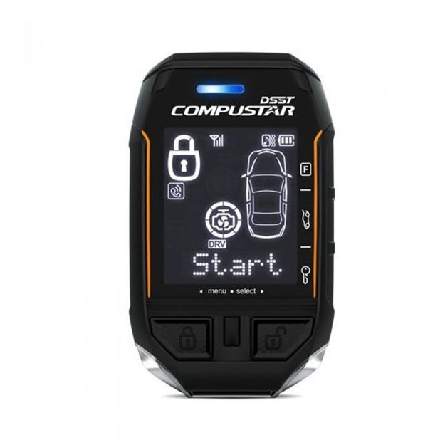 Picture of Compustar 5 Button 2-Way LCD 3 Mile Replacement Remote