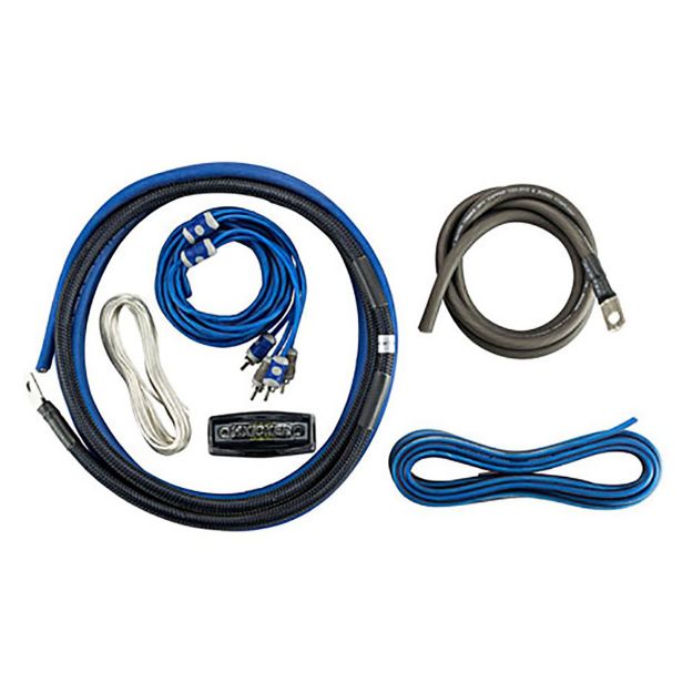 Picture of KICKER K-Series Complete Amp Kit w/Interconnents, 4ga; RoHS