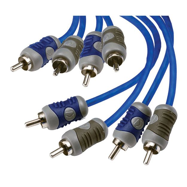 Picture of KICKER K-SERIES 4-CH RCA INTERCONNECT, 6.0M; RoHS COMPLIANT