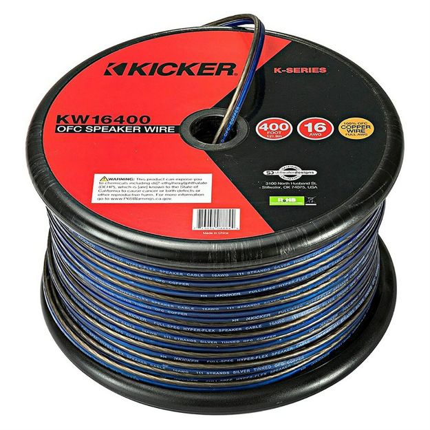 Picture of KICKER K-SERIES 16AWG SPEAKER WIRE, 400 FT; RoHS COMPLIANT