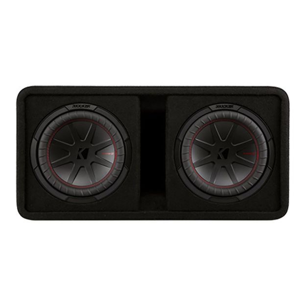 Picture of KICKER DCWR102 10” Dual Loaded Enclosure w/ CompR 2-ohm 800W