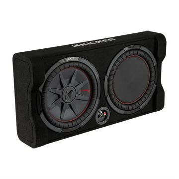 Picture of KICKER TRTP122 12” Thin Down-Firing Subwoofer & Passive Radiator Enclosure 2-Ohm 500w