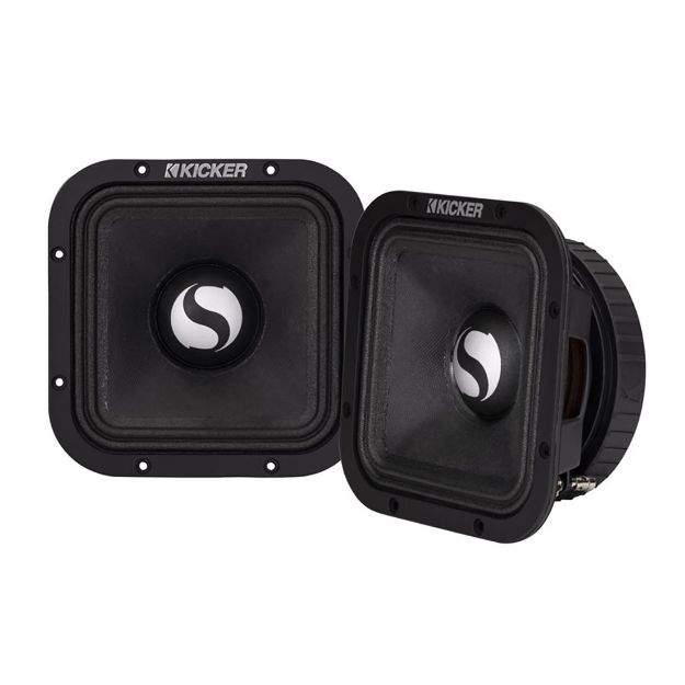 Picture of KICKER ST7MR4 7" Street Series 4-Ohm Square Midrange Speaker