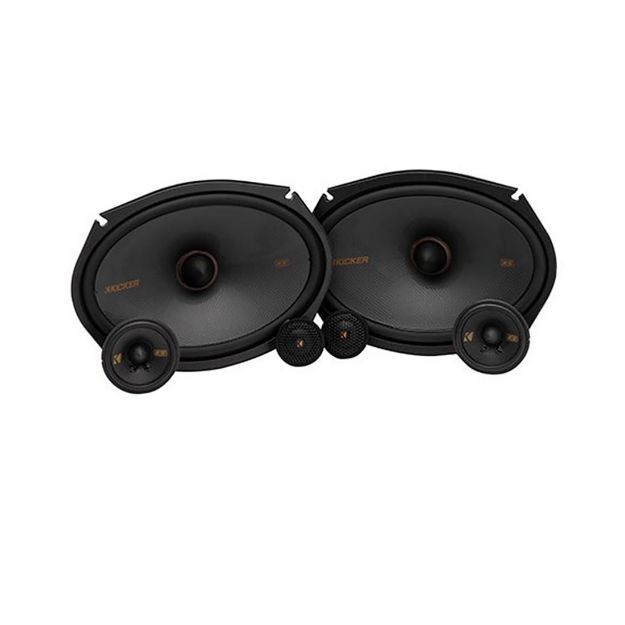 Picture of KICKER KS-Series 6"x9" Woofer, 2.75" Midrange and 1" Tweeter, 4-Ohm (Pair)