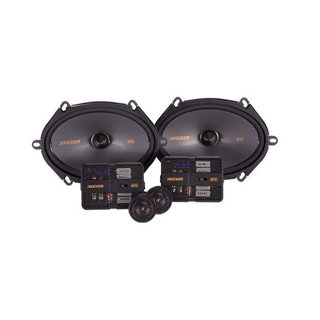 Picture of KICKER KS-Series 6"x8" Component System with 1" Tweeters, 4-Ohm (Pair)